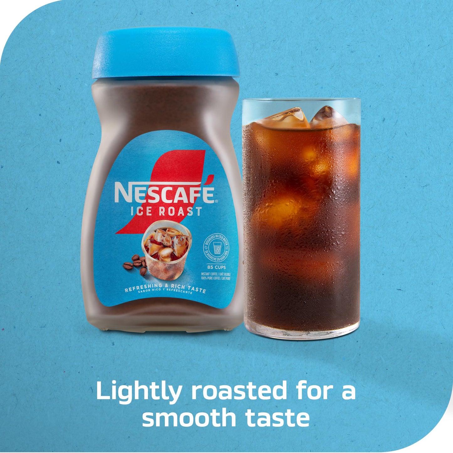 Nescaf   Ice Roast, Instant Iced Coffee, 2 Jars (6 Oz Each)