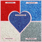 Confect Edible Christmas Sprinkles | Assorted Pack of 5 Mix Patriotic Red, White, Blue & Silver Jimmies | Sprinkles For Cake & C