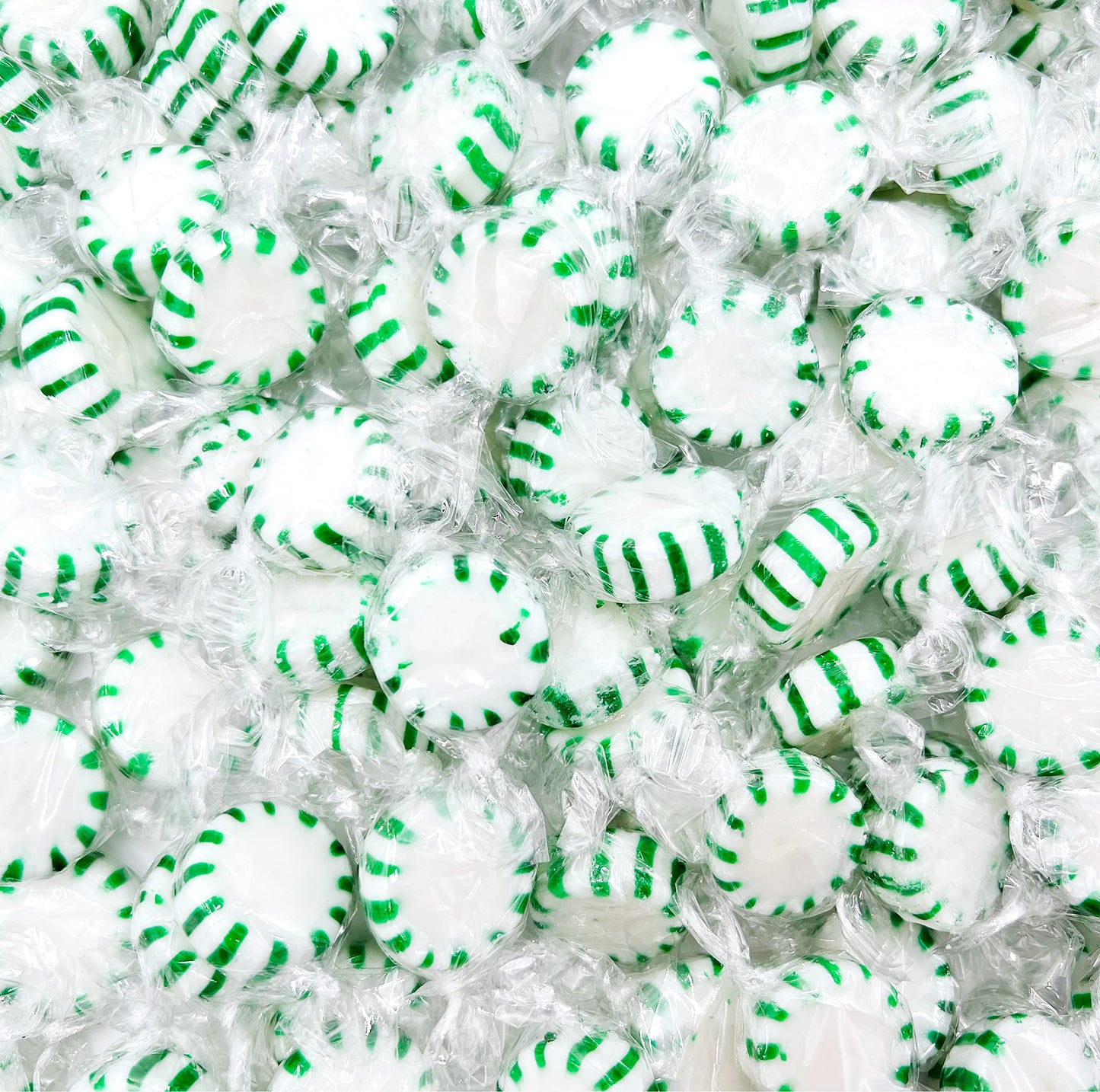 Laetafood Arcor Spearmint Starlights Discs Individually Wrapped Hard Candy - 1 Pound Bag