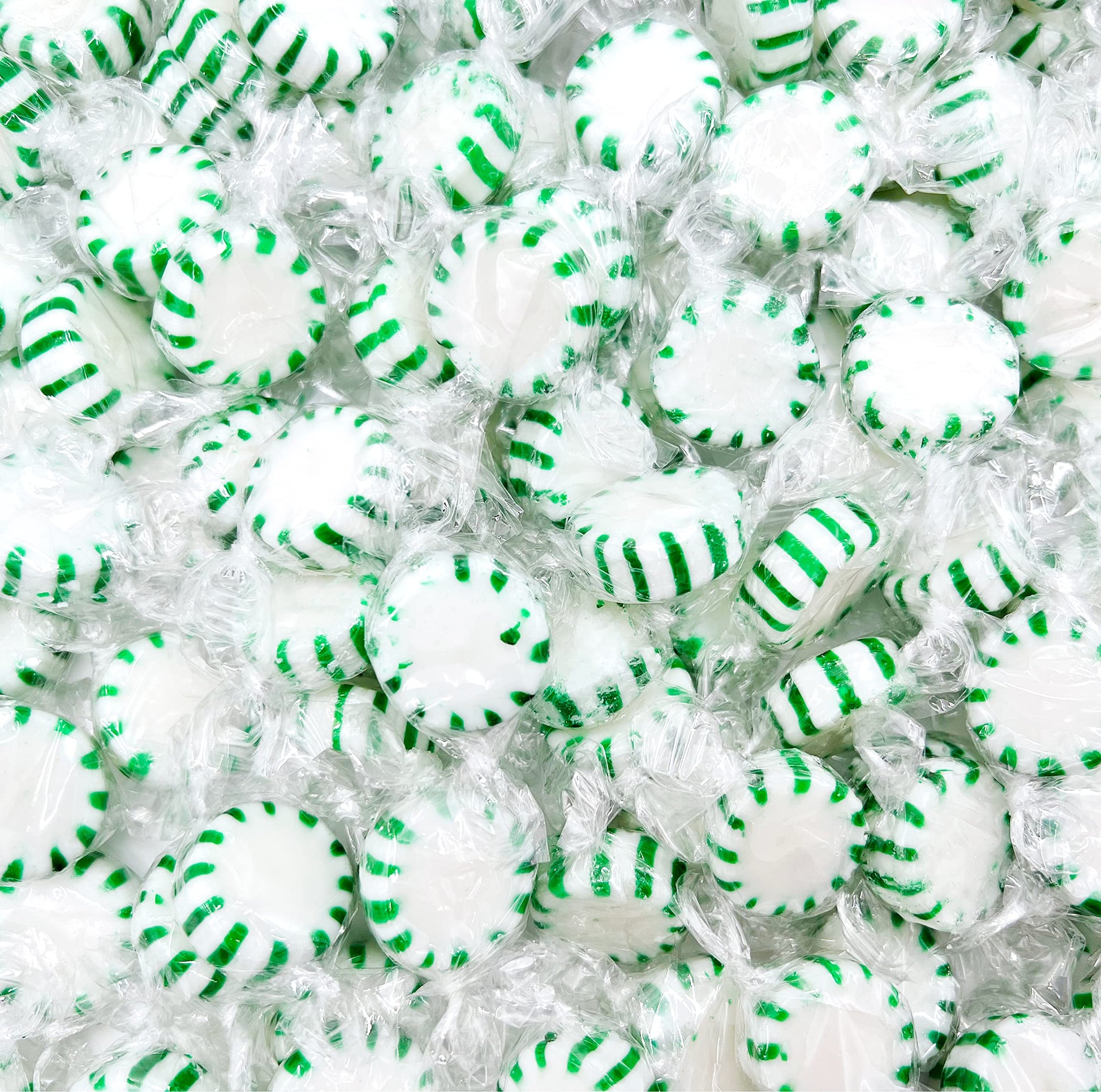 Laetafood Arcor Spearmint Starlights Discs Individually Wrapped Hard Candy - 1 Pound Bag