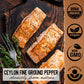 Gourmanity Select Organic Fine Ground Black Pepper, Ceylon Black Ground Pepper Spice, Ideal For Seasoning And Gourmet Cooking, V