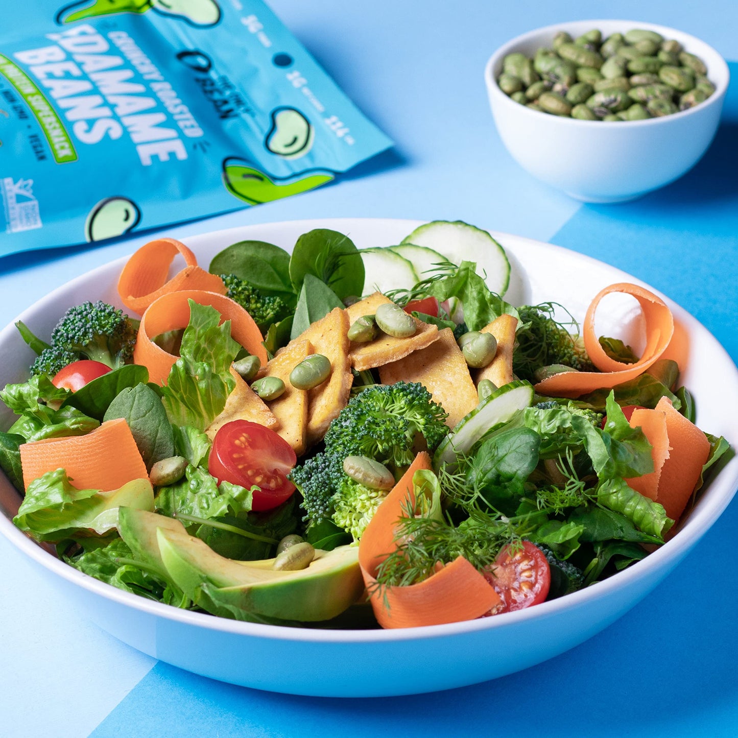 The Only Bean Crunchy Dry Roasted Edamame Snacks (Sea Salt), Healthy High Protein(11g) Keto Food, Low Carb Gluten Free Office Ve