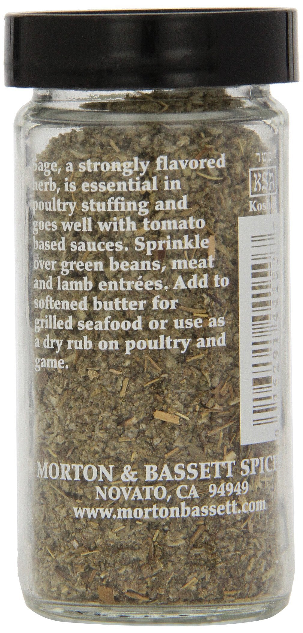 Morton & Bassett Sage, 0.4 Oz – Non-Gmo, Salt-Free, Aromatic Herb For Stuffing, Roasts & Holiday Dishes