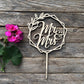 Happyplywood Mr And Mrs Wedding Cake Toppers Bride Groom Cake Topper For Wedding Wooden Wreath Rustic Hexagon Funny Decoration M