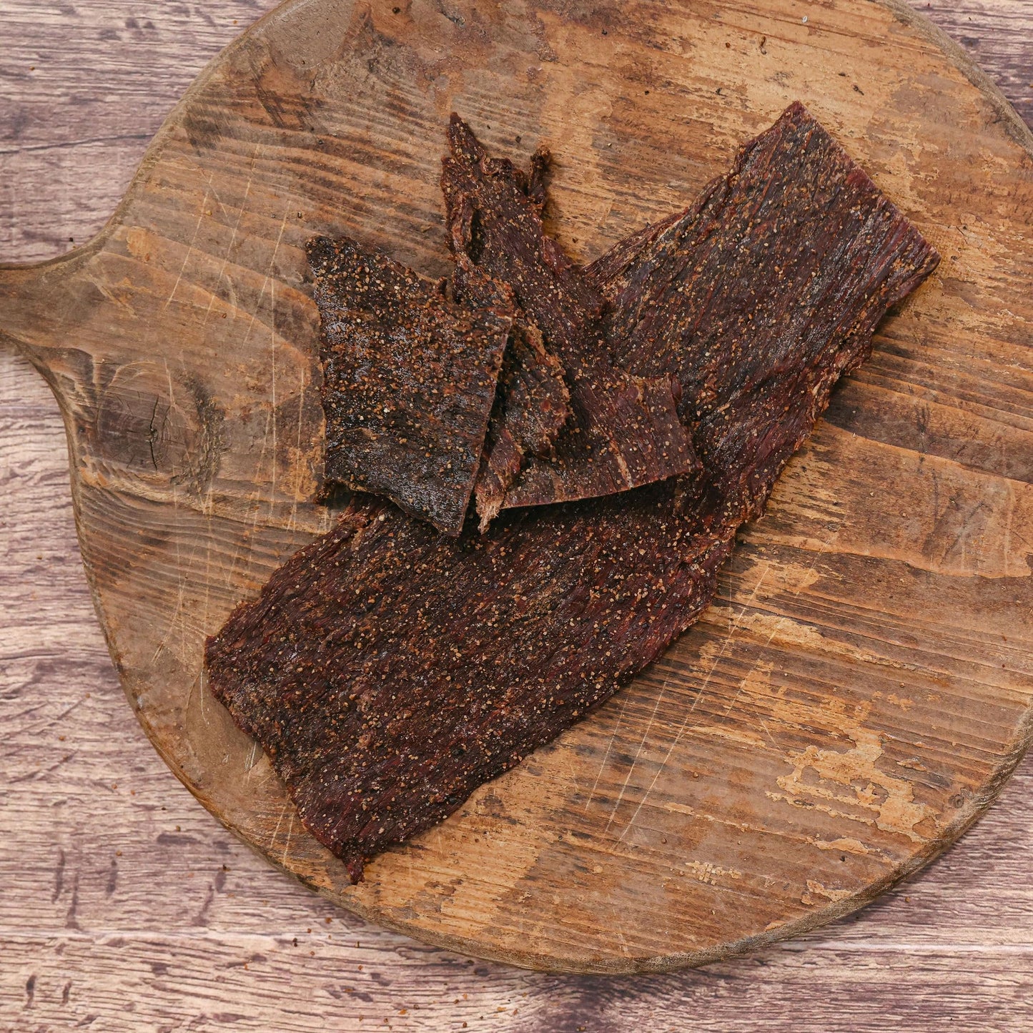 Mahogany Smoked Meats Beef Jerky - 16oz Slab, Pack of 1, Delicious Snack
