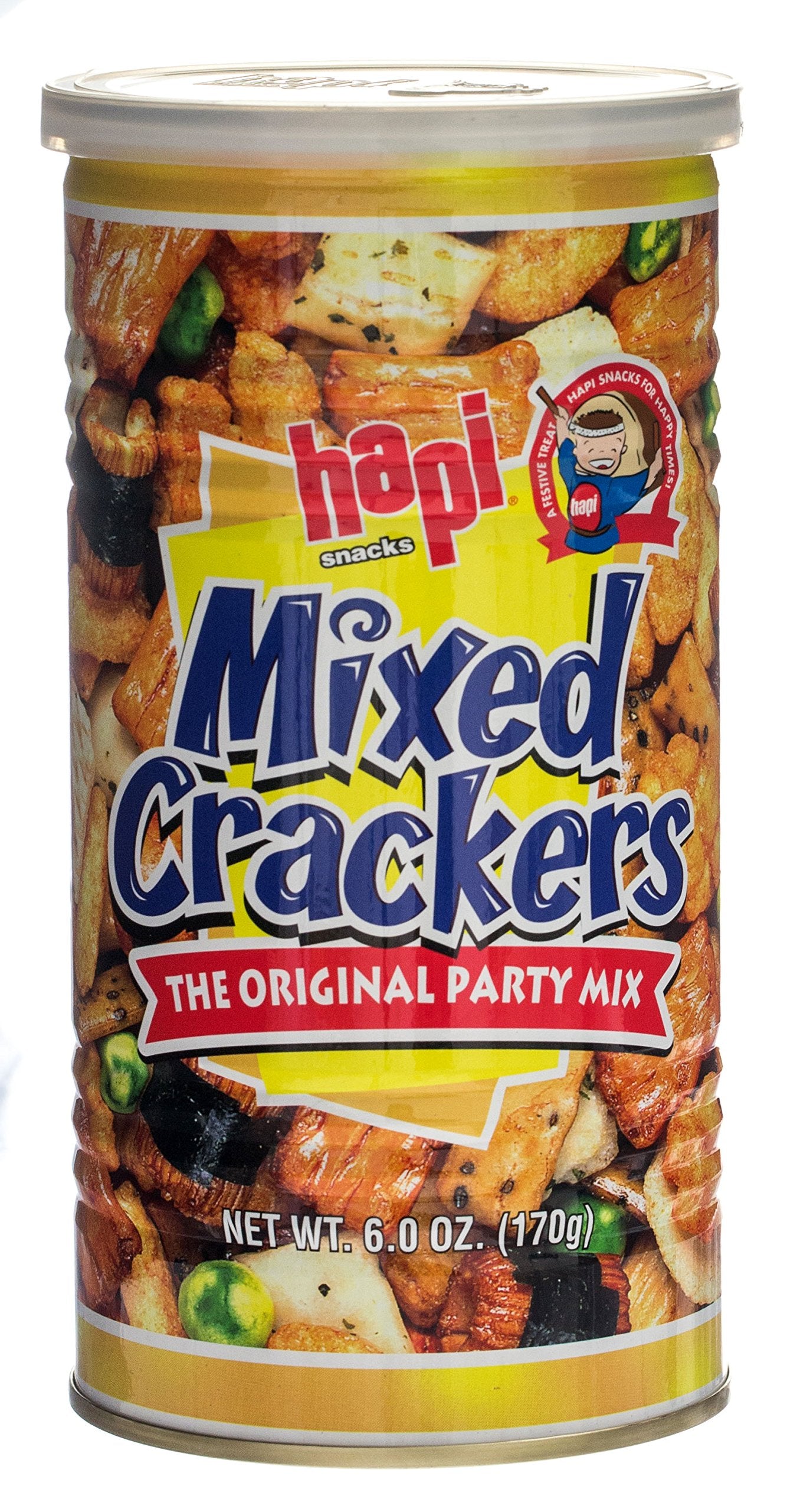 Hapi Mixed Crackers, 6-Ounce Tins (Pack Of 4)