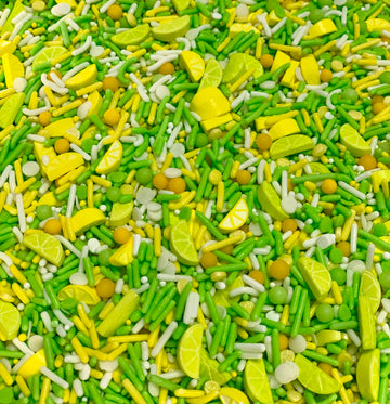 Cool Mom Sprinkles Lemon Lime Sprinkles (4 Oz.) - Fiesta Themed Sprinkles For Decorating Margarita Cakes, Cupcakes, Cookies & De