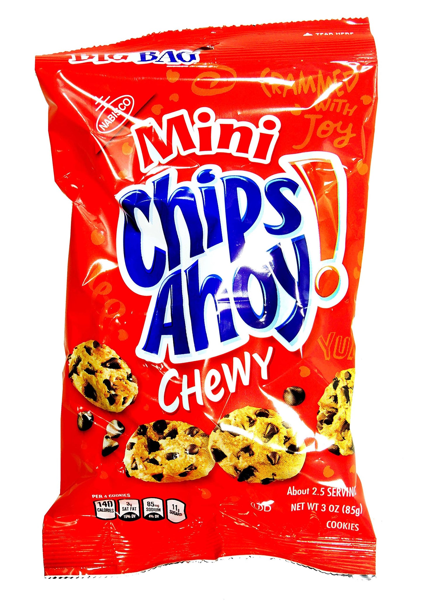 Mini CHIPS AHOY! Chewy Chocolate Chip Cookies, 1 Big Bag (3 oz.)