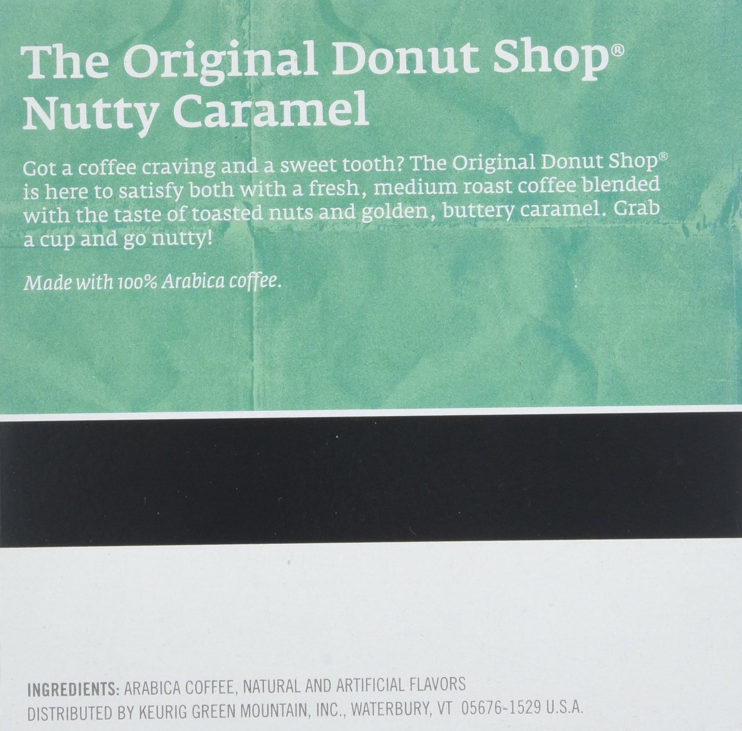 The Original Donut Shop Nutty Caramel Coffee K-Cups, 12 Count Box, Turquoise