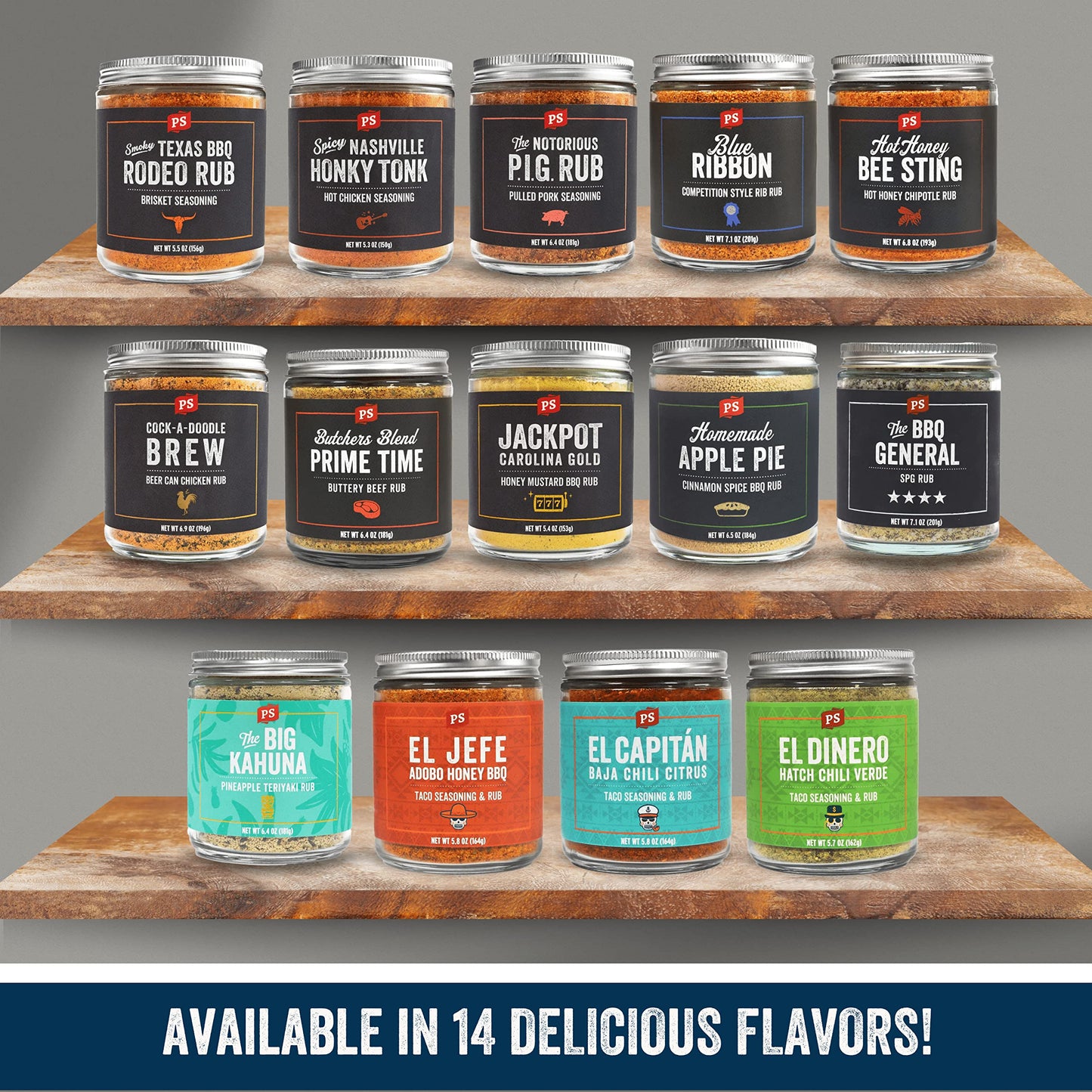 Ps Seasoning The Bbq General - Spg Seasoning, All-Purpose Bbq Seasoning And Rubs For Smoky Aroma And Grilling - Classic Spg Spice Blend And Multi-Purpose Dry Rub For Steaks, Pork, Chicken, Beef Brisket
