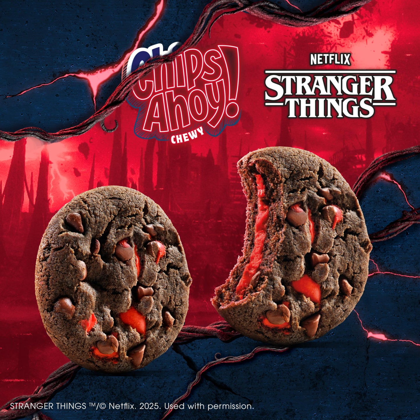 Chips Ahoy! Chewy Strawberry-Filled Cookies, Limited Edition, 10 Snack Packs, 10.6 OZ