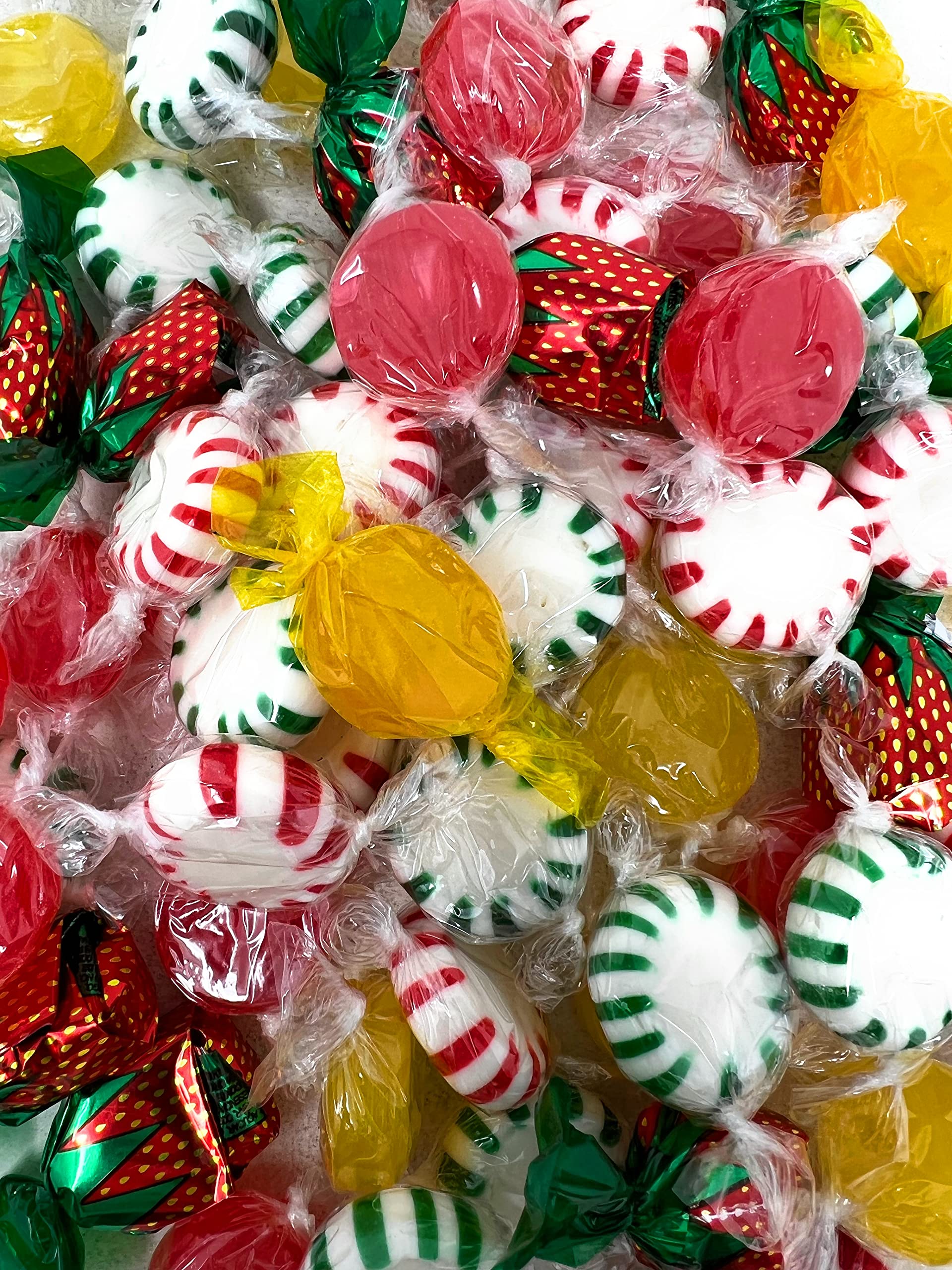 American Favorites Candy Party Mix Individually Wrapped Hard Candies Bulk Assortment 7 Flavors Variety Pack Resealable Bag 1 Lb 70+Pcs (16 Oz)