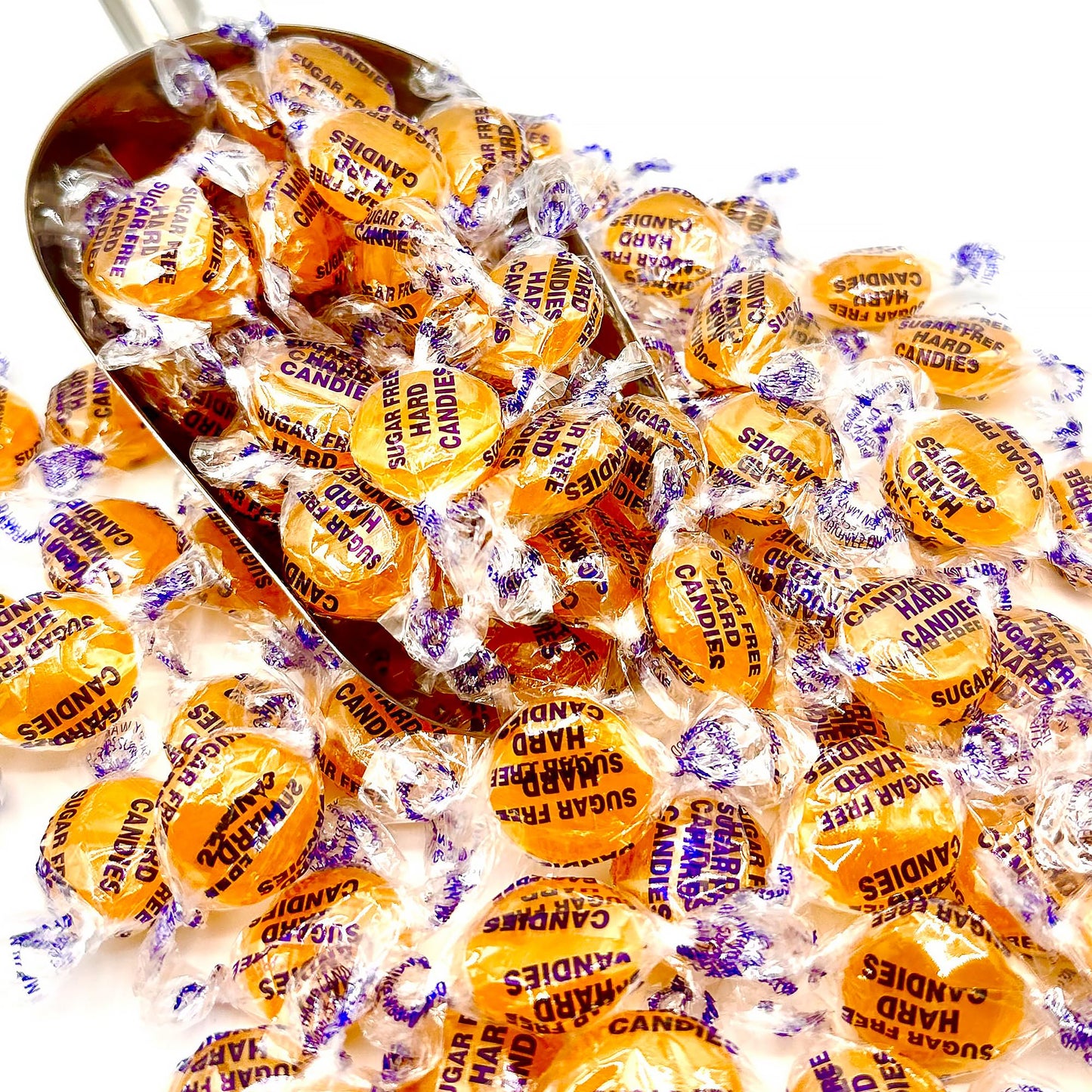 Sugar Free Butterscotch Hard Candy Arcor - 2LB Bag (About 150 Pieces) Of Individually Wrapped Sugar Free Butterscotch Buttons  Butter Scotch Bulk Candy