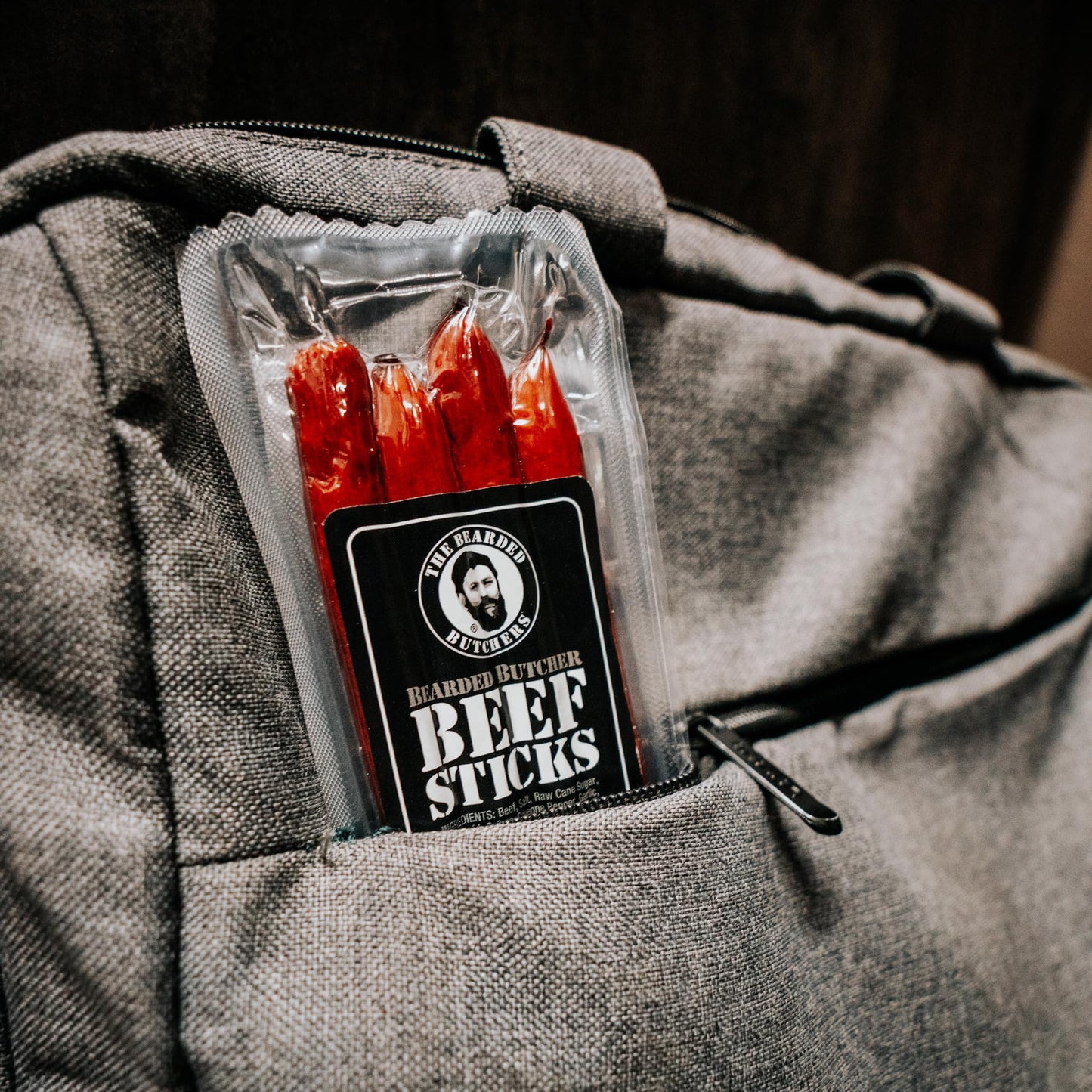 Bearded Butchers Carnivore Snack Sack – Beef Sticks Variety Pack, Summer Sausage & Bold Blend Biltong – High Protein, Gluten-Free, Ready-To-Eat Meat Snacks For Hiking, Travel, Bbq & Meat Lovers Gift