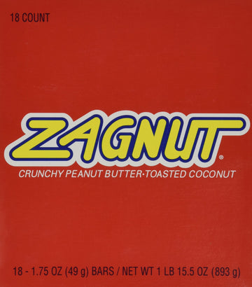 Zagnut Bar, 1.75 Oz, 18 Count