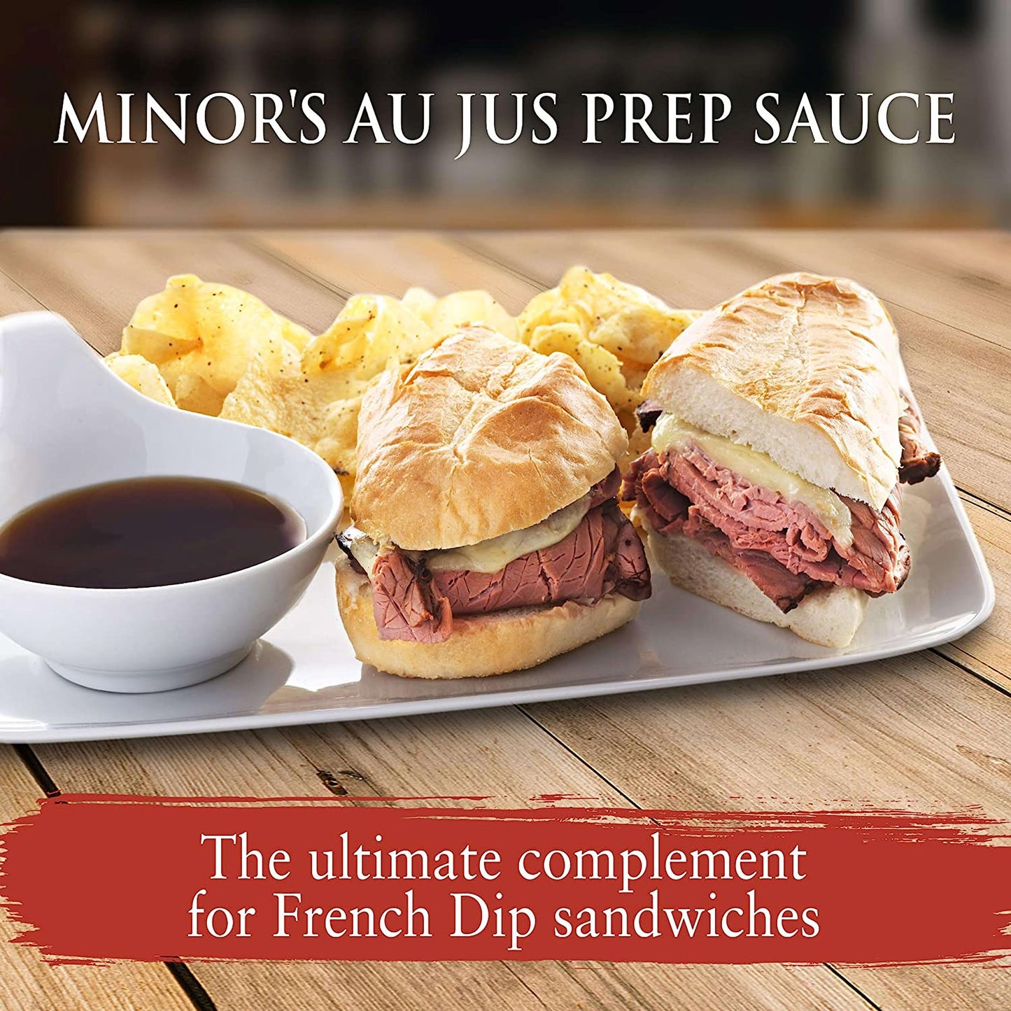 Minor'S Au Jus Prep Sauce, Cooking Sauce And Marinade For Prime Rib And Red Meat, And Gluten Free, 16.7 Oz Bottle