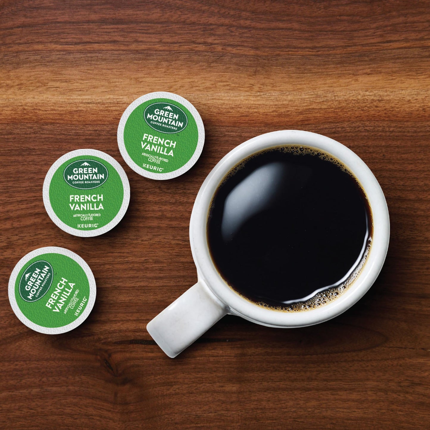 Green Mountain Coffee Roasters French Vanilla Keurig Single-Serve K-Cup Pods, Light Roast Coffee, 72 Count