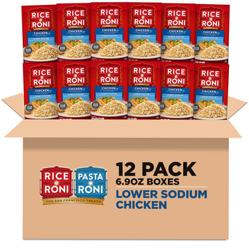 Rice-A-Roni, Chicken, Lower Sodium, 6.9oz Boxes (12 Pack)