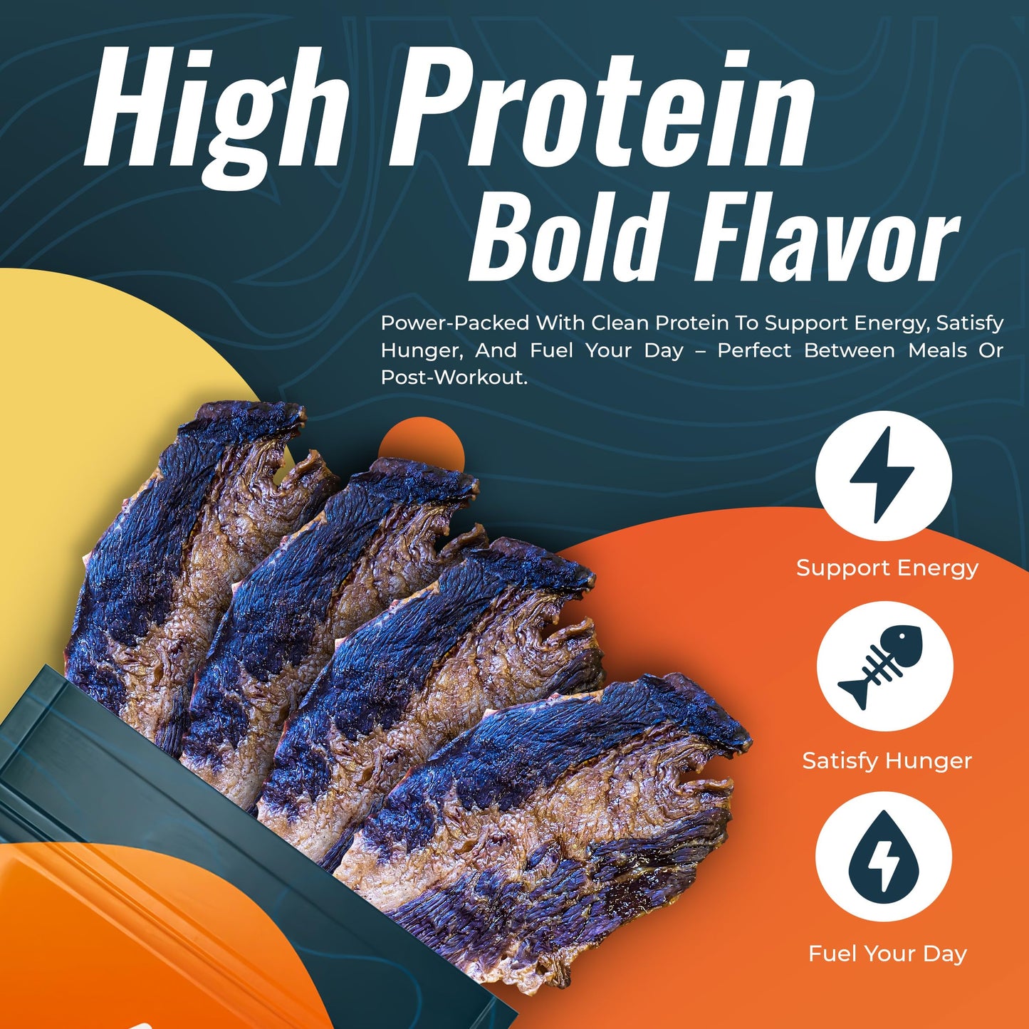 Phillips Beef Crisps - Brisket - Only Beef & Salt - Zero Carbs - Zero Sugar - High Protein Meat Snacks - 14g Protein