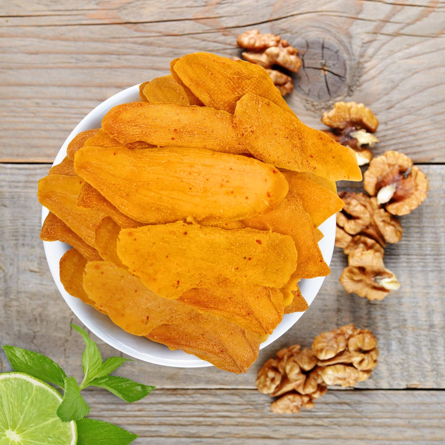 Low Sugar Added SPICY Dried Mango Slices 8 Oz - Delicious Texture Soft & Juicy Low Sugar Added Dried Mango - Naturally Ripened M