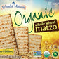 Yehuda 100% Organic Whole Wheat Matzo, 10.5oz - Healthy Kosher Snack, Perfect for Passover and Everyday Enjoyment