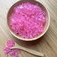 Sweetglob Old Fashioned Medium Rock Sugar Candy Gems, Lump Sugar Rock Crystals (1 Pound, Pink Cherry)