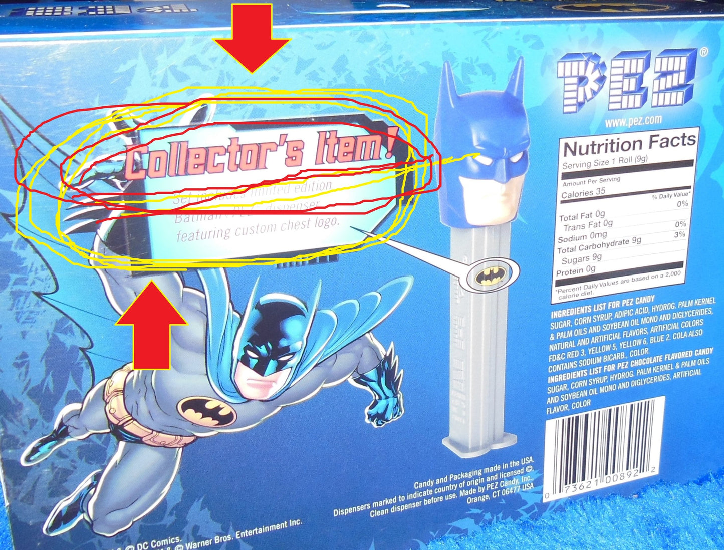 Pez Batman Collectors Set With Batman, Joker, Riddler, And Two-Face Candy Dispensers