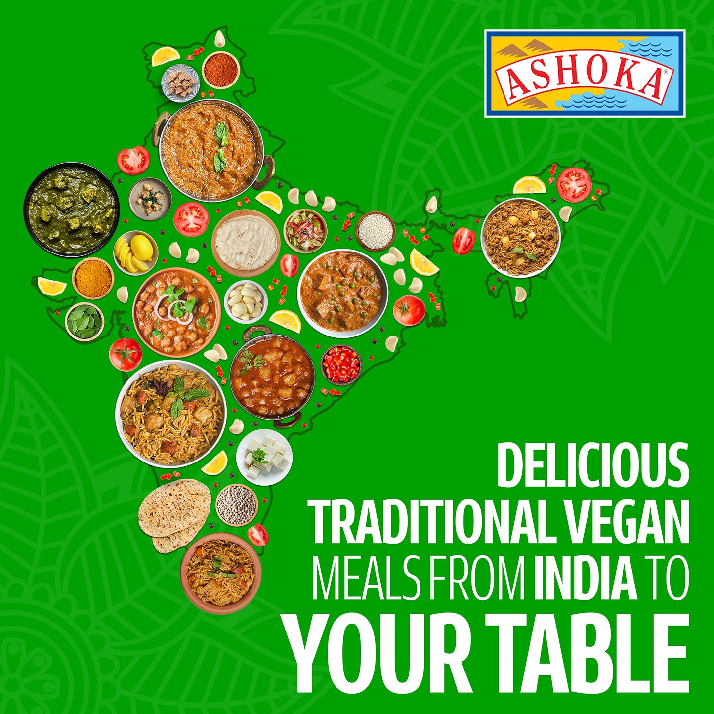 Ashoka Meals 1932, Plant-Based Meal Kit, Beans 'n Rice Variety Pack, Heat & Serve Meals, Kosher Certified, All-Natural Indian Fo