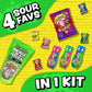 Van Holten'S Pickle Kit - Warheads Jumbo Sour Dill Pickle-In-A-Pouch With Warheads Cubes 5 Oz Peg Bag, Warheads Double Drops, An