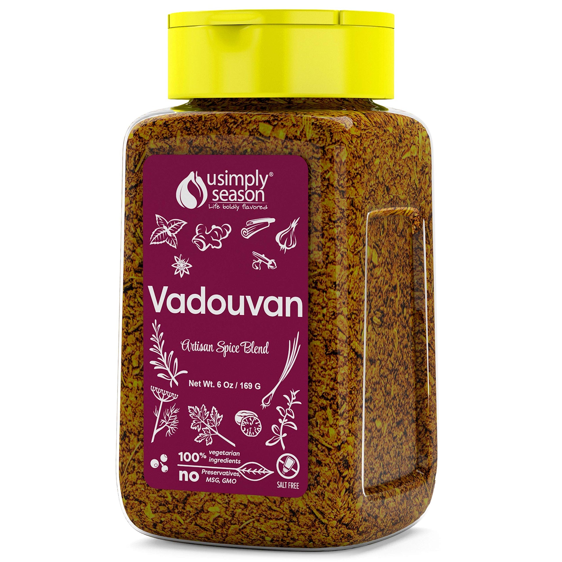 USIMPLY SEASON Vadouvan Curry Spice Blend - Vegan, Non-GMO, 6 oz, Model USS2011