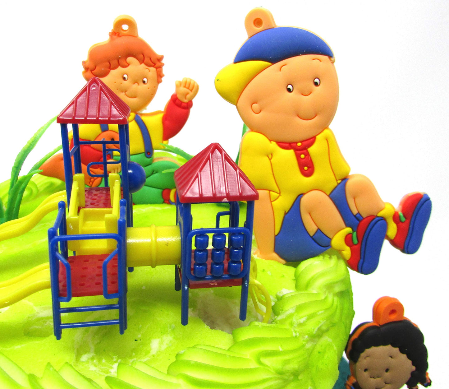 Caillou Birthday Cake Topper Set Featuring Caillou And Friends With Decorative Themed Accessories