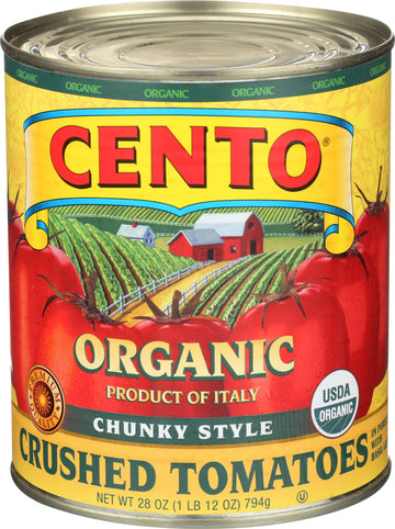Cento Organic Chunky Style Crushed Tomatoes - 28 oz