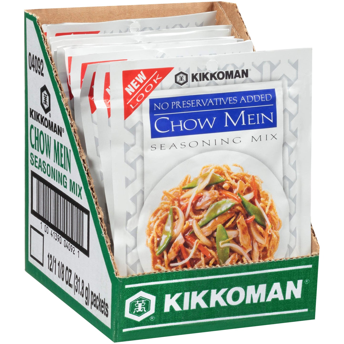 Kikkoman - Delicious Chow Mein Seasoning Mix - Full Flavored Low Sodium & No Fat  All Purpose Seasoning  No Added Preservatives - 1.125 Oz. (Pack of 12)