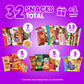 Mega International Snack Box | Premium Exotic Foreign Snacks | Unique Snack Food Gifts Included | Try Extraordinary Turkish Snac