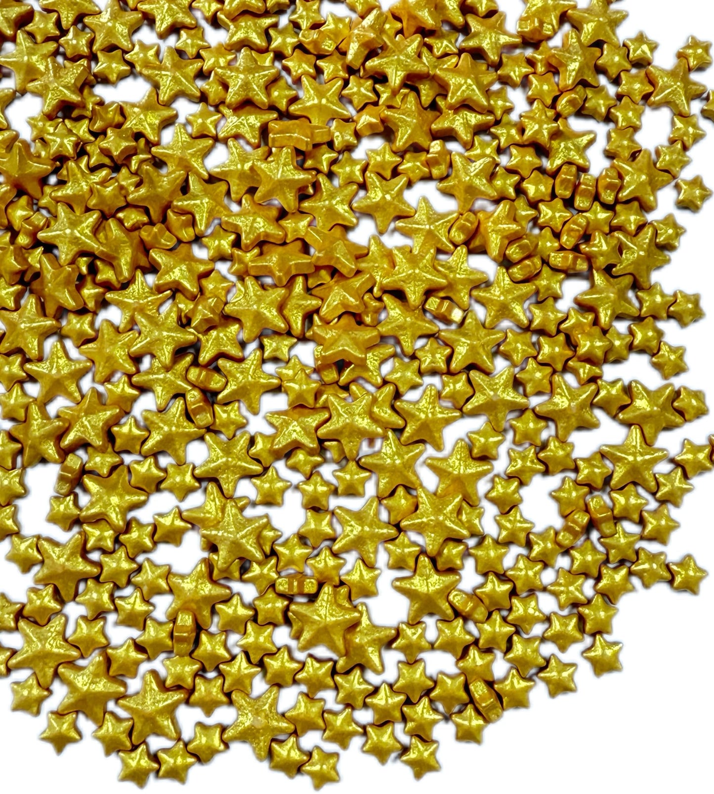Sentovac Edible Gold Star Sprinkles | Edible Cake Cupcake Sprinkles 1 Bottle 4.23Oz/ 120G | Cookie And Ice Cream Topper Decorati
