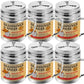 CUSINIUM Spice Shakers Set of 6 - 10 oz BBQ Dry Rub with Adjustable Fan Lid