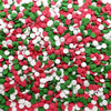 Se Si&Moos Christmas Confetti Sprinkles Red Green And White Sequins Sprinkles Red And Green Confetti Sprinkles Edible Christmas