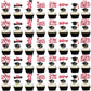 Graduation Cupcake Toppers 2024 Red, Glitter Class Of 2024 Cupcake Toppers Supplies, Class Of 2024 Congrats Grad Cap Diploma Cup