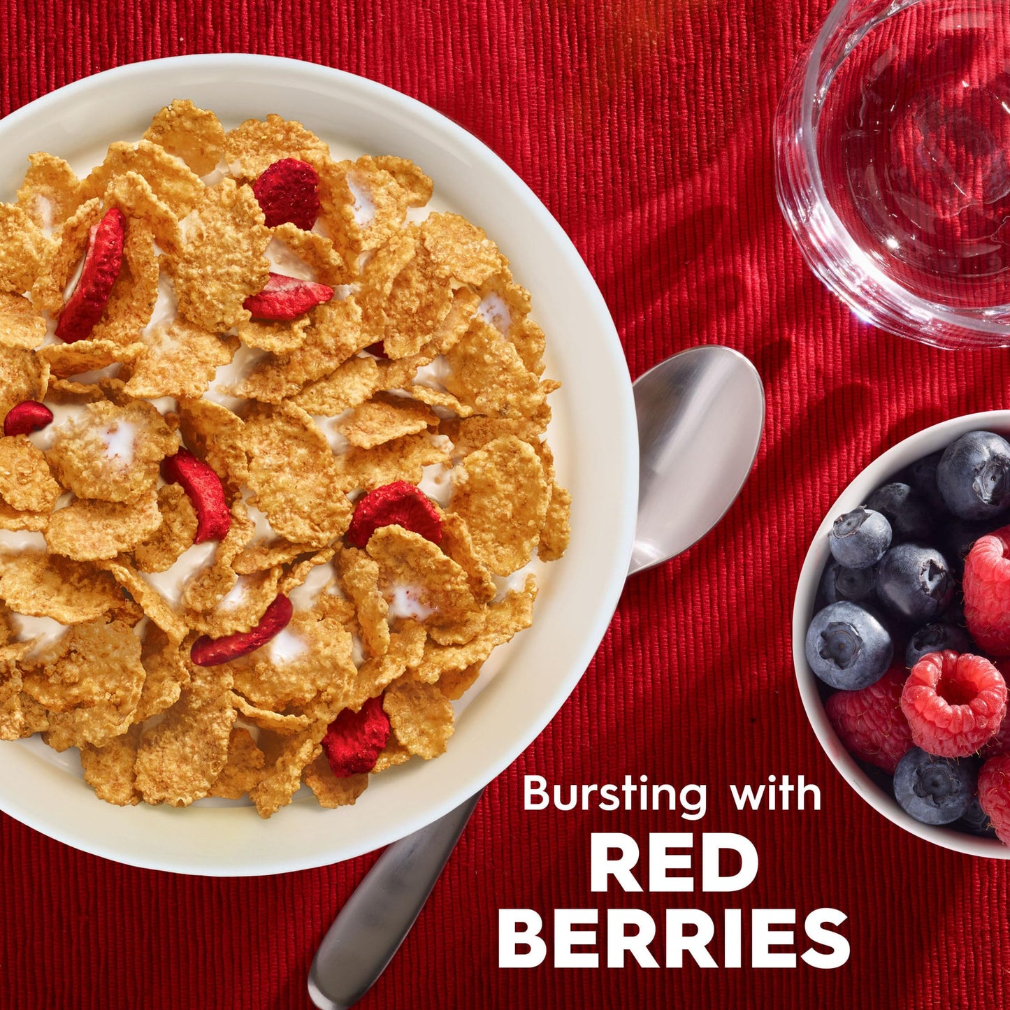 Kelloggs Special K Breakfast Cereal, Fiber Cereal, Family Breakfast, Red Berries, 11.4oz Box (1 Box)
