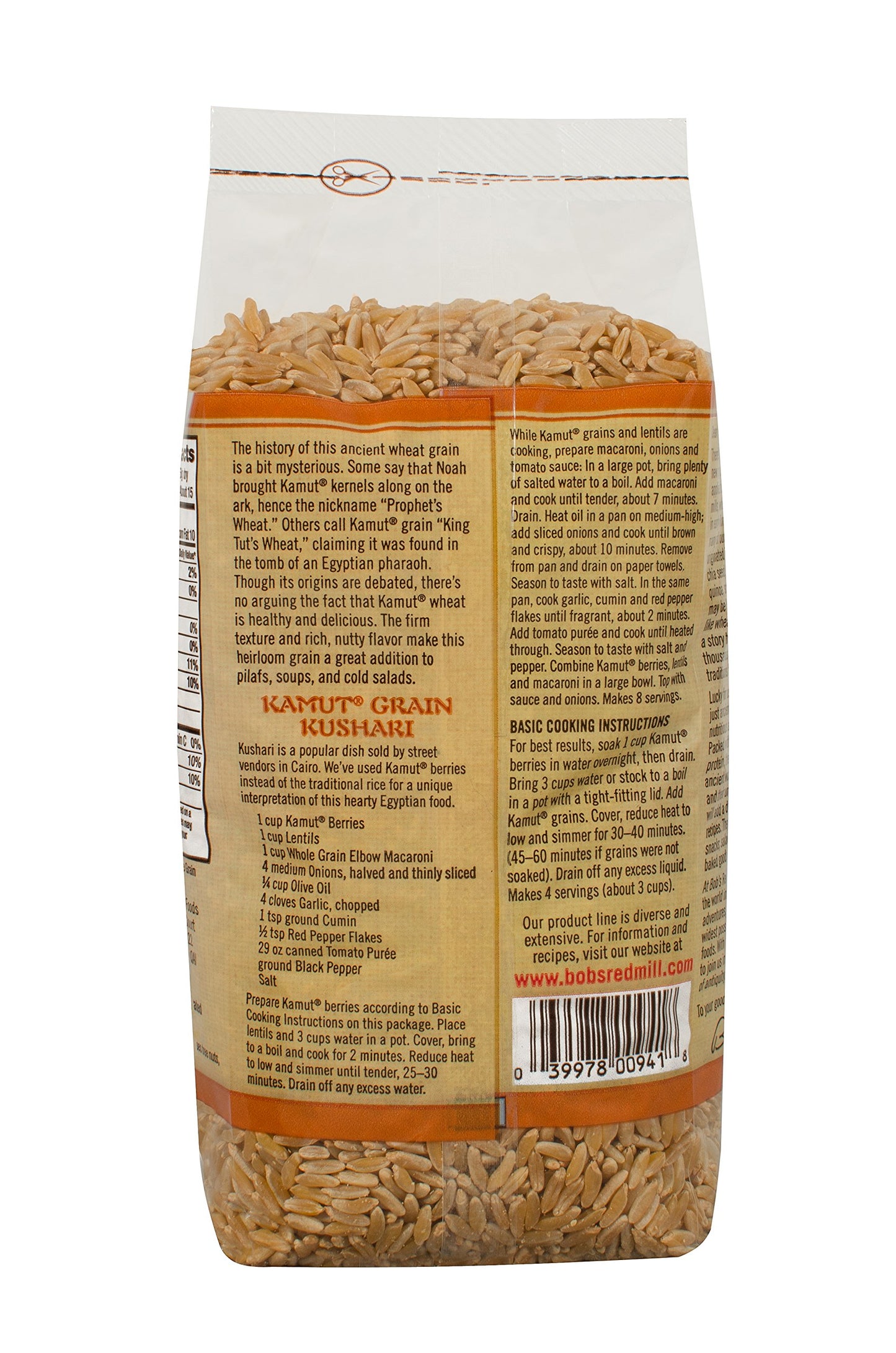 Bob'S Red Mill Organic Kamut Khorasan Berries, 24 Oz (4 Pack)