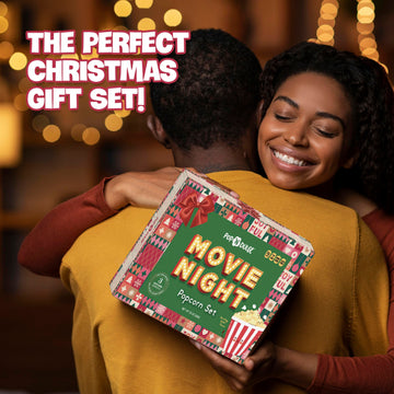 Movie Night Gift Baskets Popcorn Gifts For Christmas Holiday Gift Christmas Gift Sets, 5 Gourmet Popcorn Kernels And 5 Popcorn F