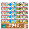 Veggies-Straw Variety Pack - Assortment of Garden Sea Salt, Cheddar Cheese and Zesty Ranch Snack Size - Care Package Gift Box G