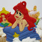 Little Mermaid Birthday Cake Cupcake Topper Set Featuring Characters From Little Mermaid And Themed Decorative Accessories
