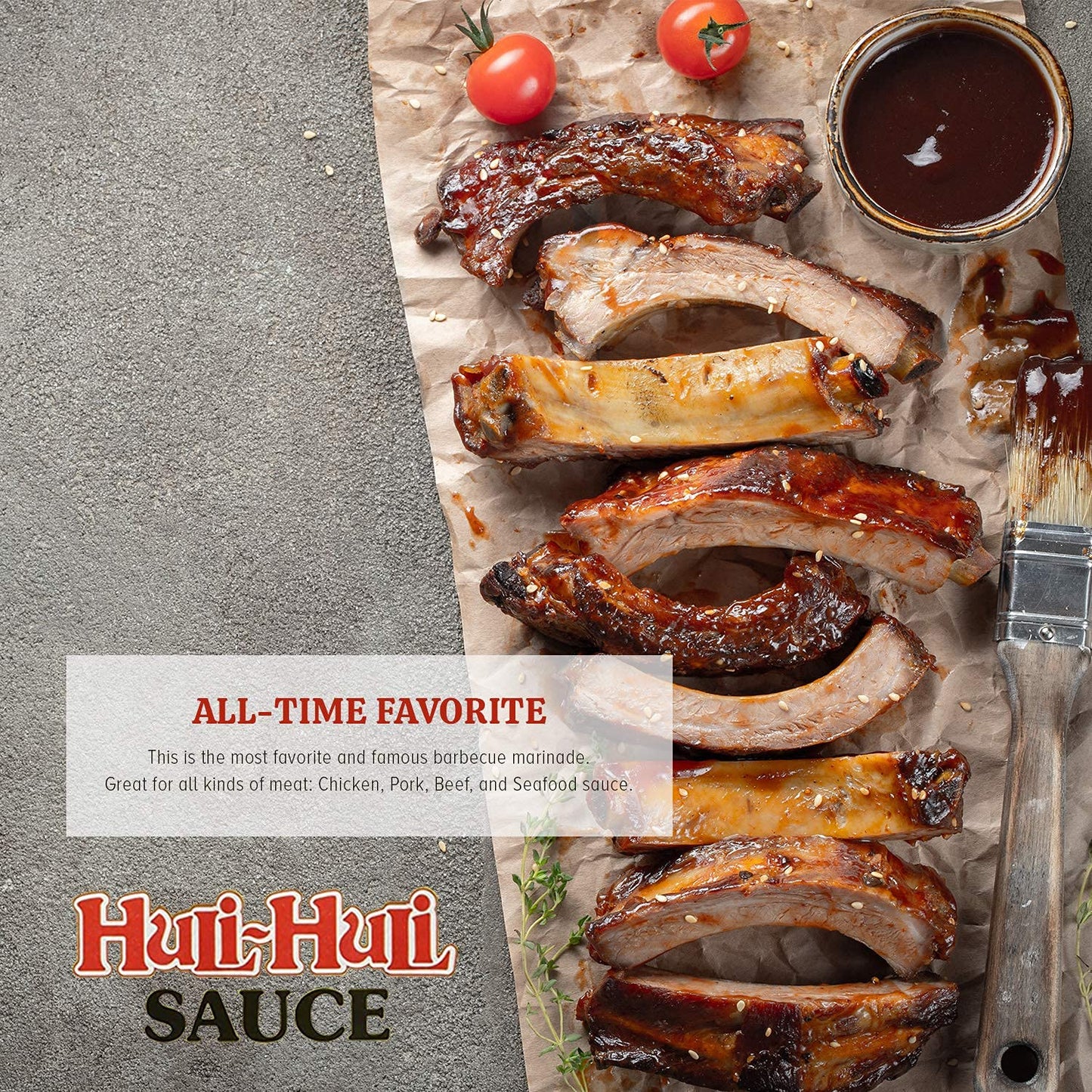 Hawaii's Famous Huli-Huli Sauce - Hawaiian BBQ Marinade & Meat Rub - 24 Fl Oz - Perfect for Grilling and Seasoning