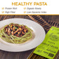 MORELLI Organic Garlic and Basil Linguine Pasta - 8.8oz (Pack of 2) - Italian Basil Green - Handmade Duspirit-inspired flavor Wheat Semolina