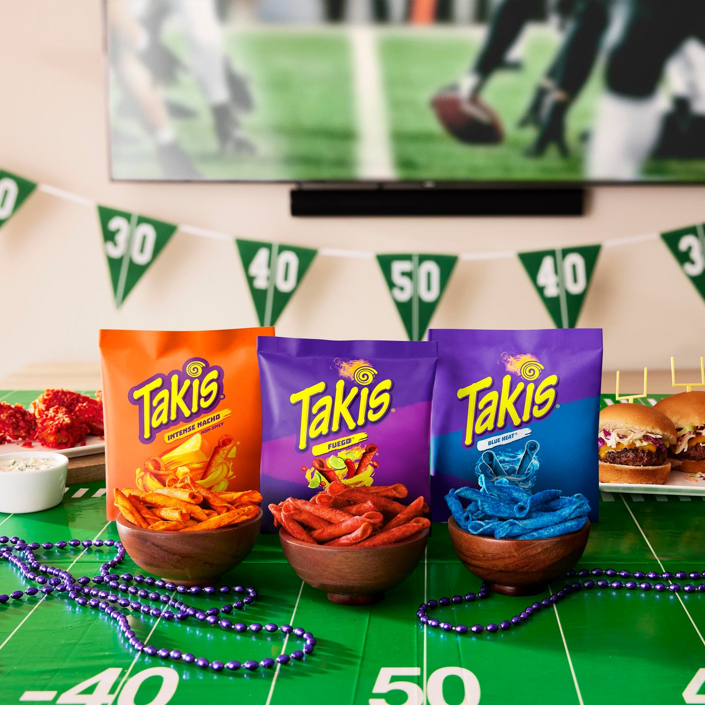 Takis 40 pc / 1oz Hero Variety Pack - Fuego, Blue Heat & Intense Nacho Flavored Rolled Tortilla Chips - (20) Fuego, (10) Blue He