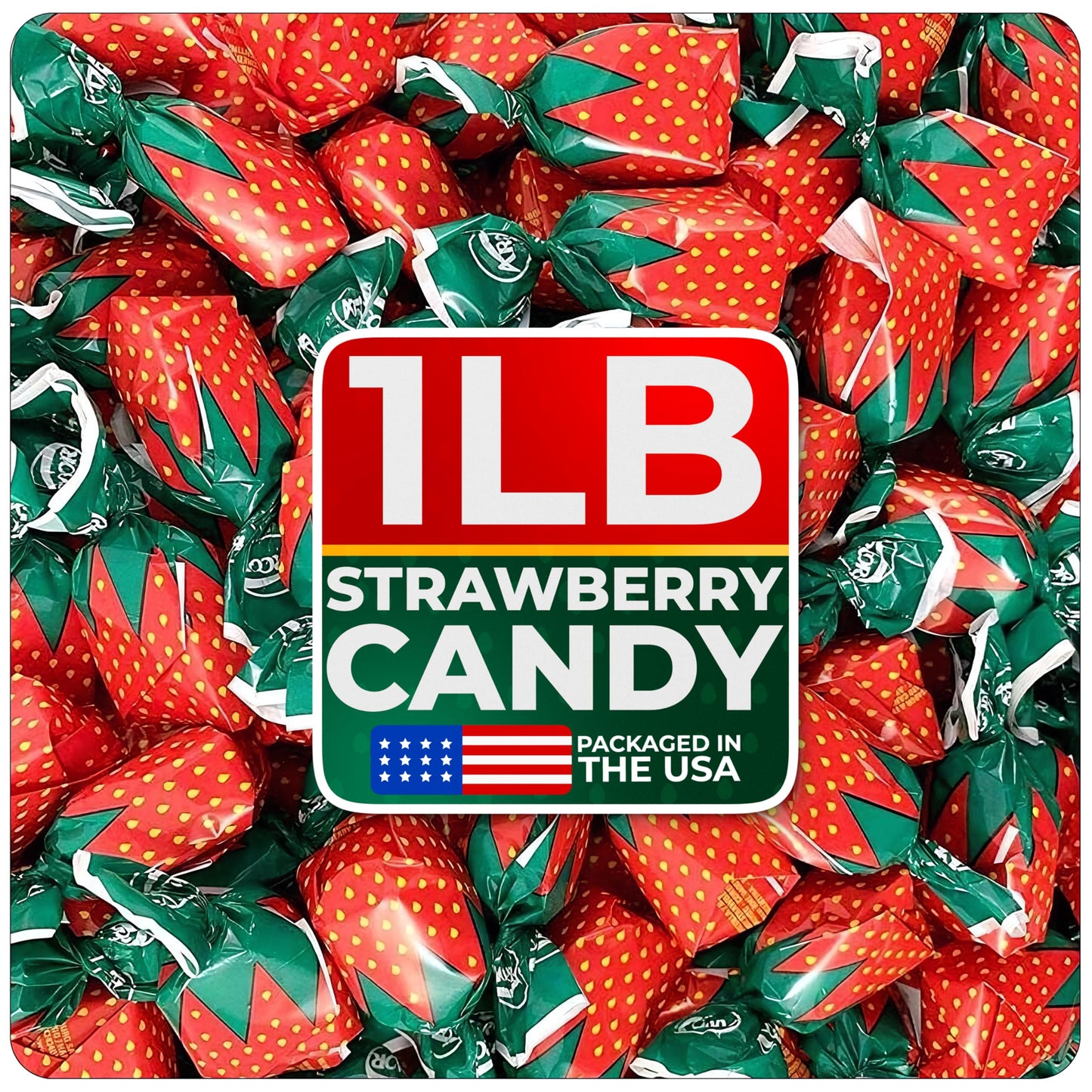 Strawberry Hard Candy Individually Wrapped by Cambie  1 lb of Strawberry Candy with a Deliciously Sweet Hard Exterior with a Soft  Fruit-Filled Center