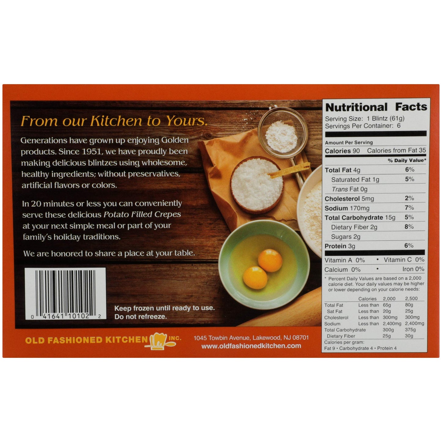 Golden Blintz, Potato, 13 Ounce (Pack Of 12)