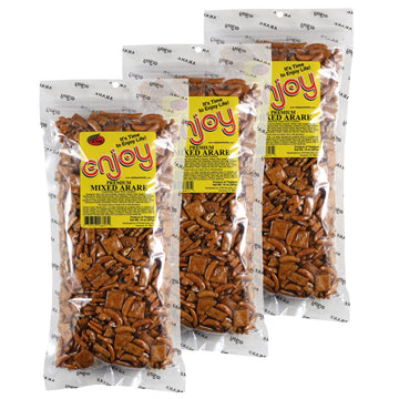 Premium Mixed Arare In Resealable Bag, Large 42 Oz Total Weight (3 Pack)