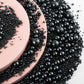 Kasvan Black Pearl Sugar Sprinkles - Edible Candy Pearls 130G/4.58 Oz, Mix Size, Baking Cake Decorations, Ice Cream Toppings And